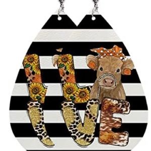 2 Pair Farmhouse teardrop earrings